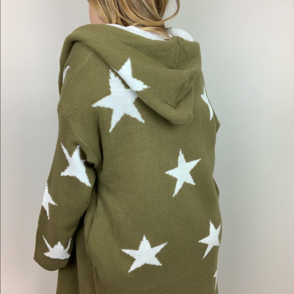 Star Crossed Hooded Cardigan Sweater - Picture 4 of 8